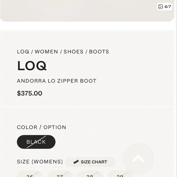 LOQ Andorra Lo Zipper Booties Black‎ Suede 37 - Picture 12 of 12